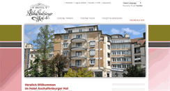 Desktop Screenshot of hotel-aschaffenburger-hof.de
